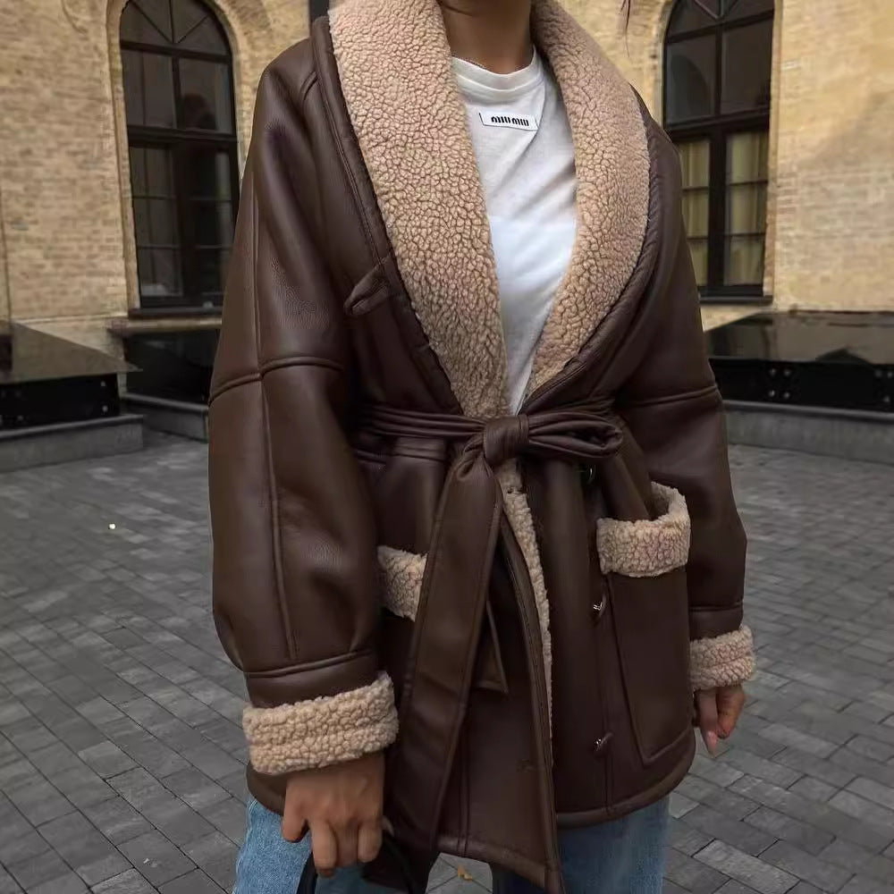 Oversized women's jacket with high-quality interior Lune London