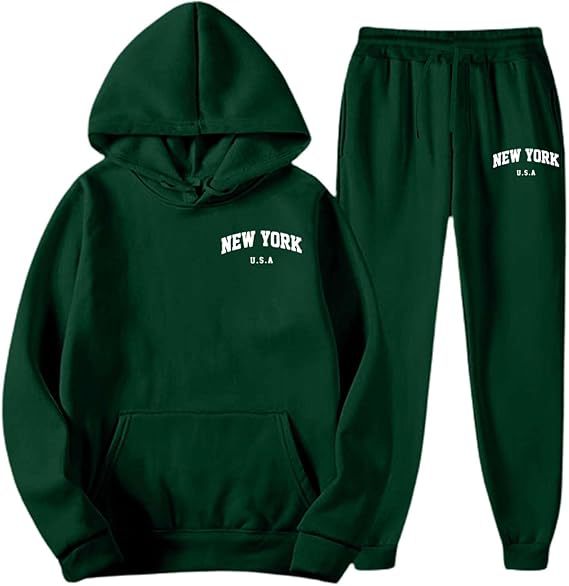 Women's Hooded Sweat Suit with high-quality material and modern lettering Chic & Stil