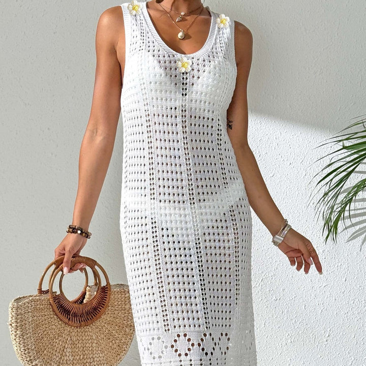 Women Elegant Crochet Beach Dress Lune London