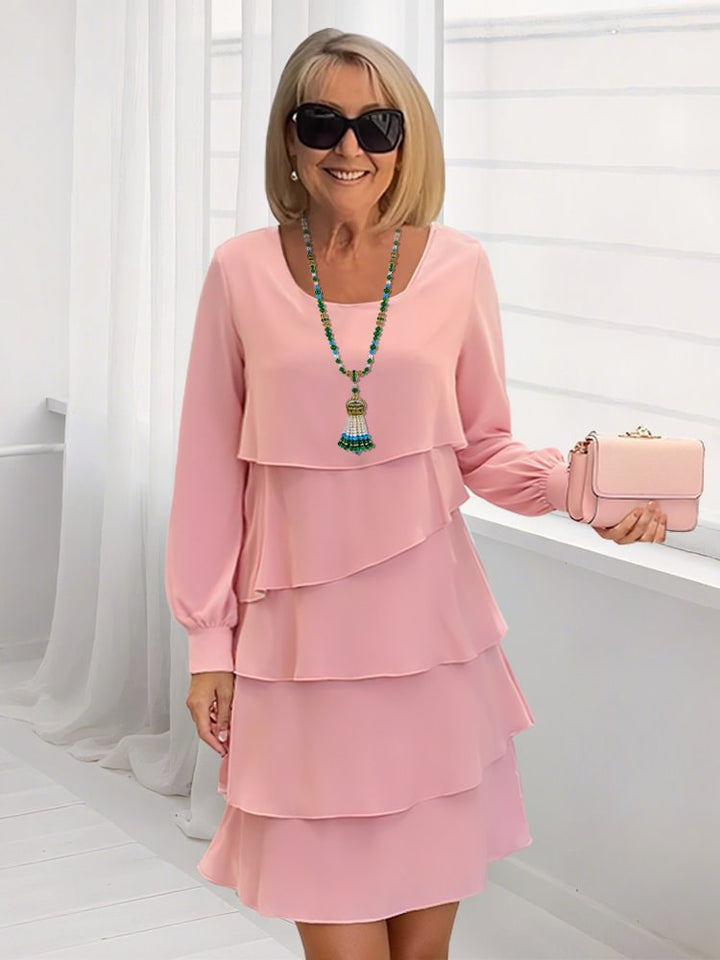Women Cerulean-Colored Layered Dresses Lune London