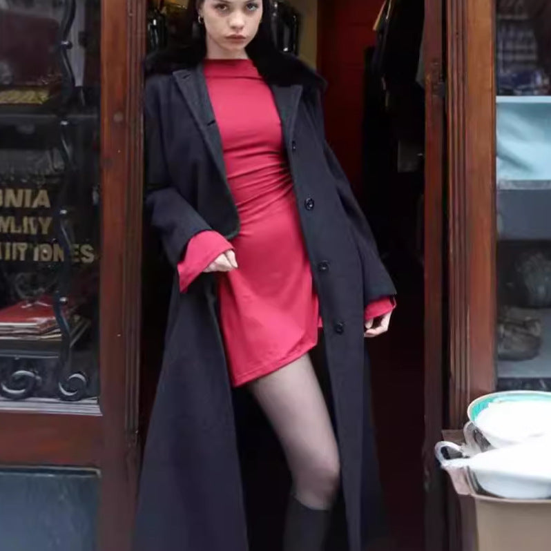 Elegant ruffled mini dress for women with long sleeves Lune London
