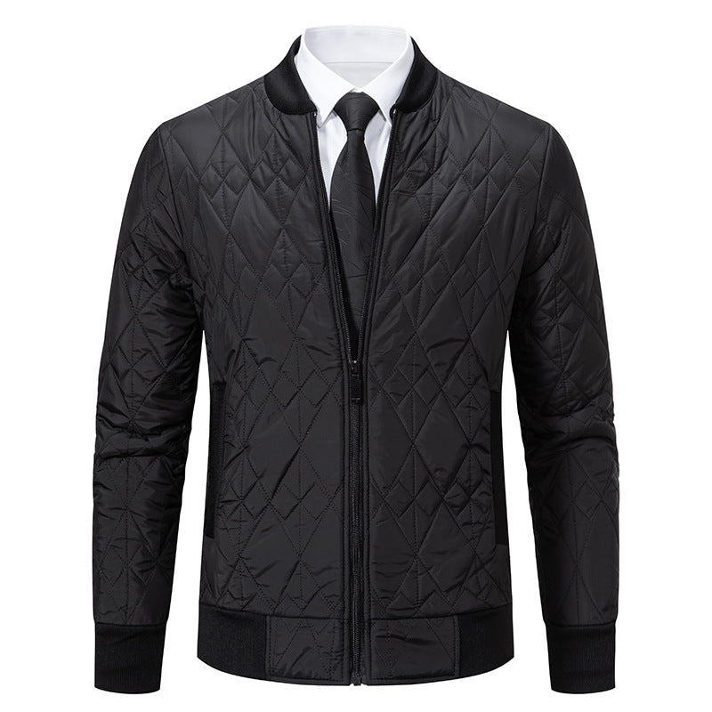Padded leisure jacket for men with a stylish design and a high collar Lune London