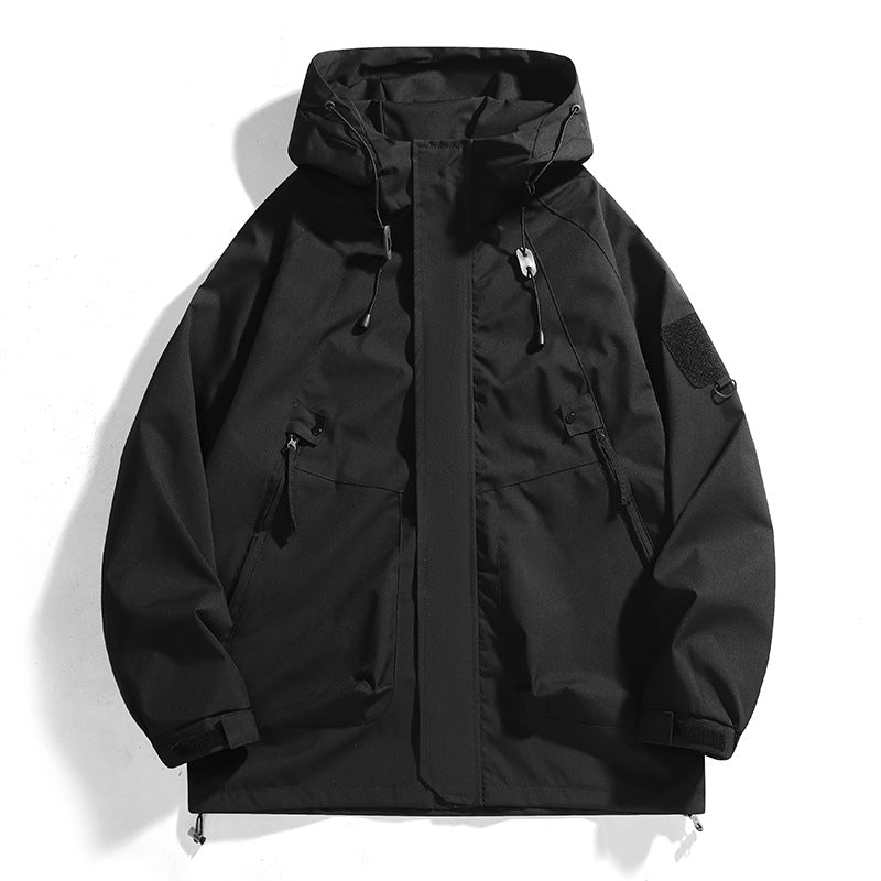 Women's waterproof outdoor jacket with adjustable hood and breathable inserts Lune London