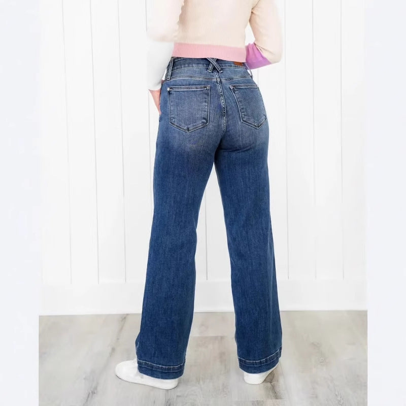 Women High-Waist Mom Jeans Lune London
