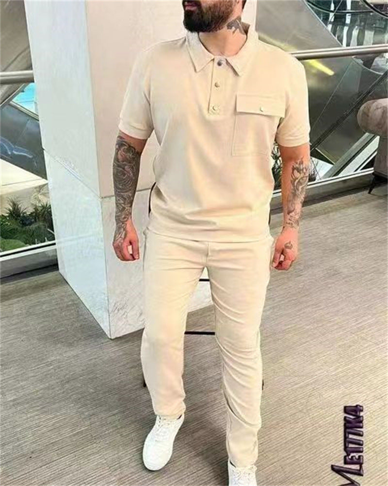 Stylish polo and pants set for men Lune London