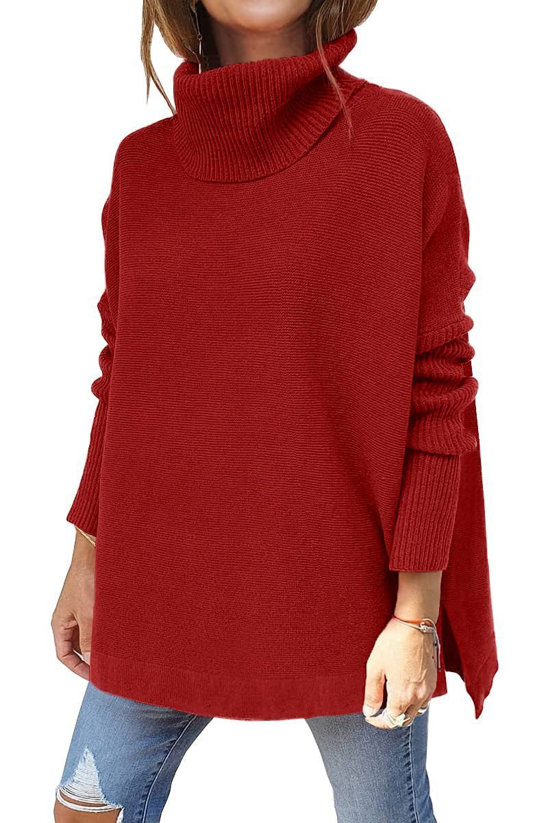 Comfortable turtleneck sweater for women with a soft knit pattern Lune London