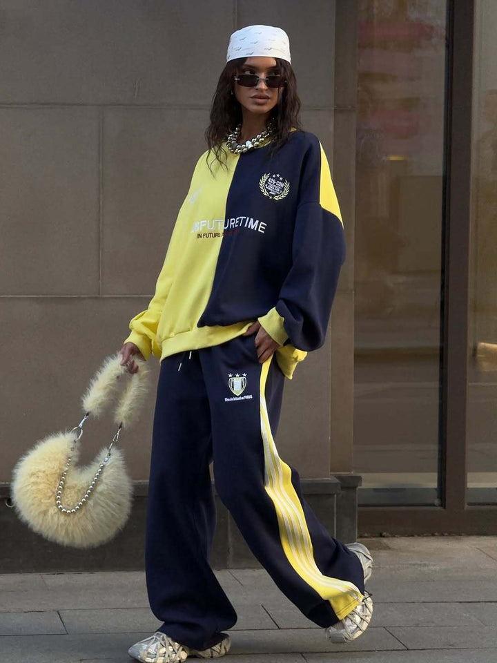 Femme confortable ensemble décontracté surdimensionné avec coupe décontractée et détails modernes Chic & Stil