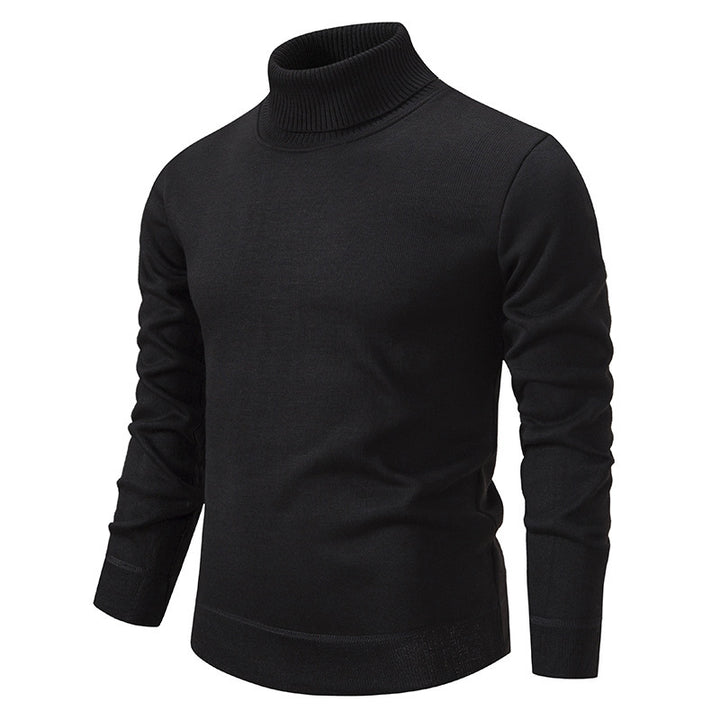 Men's soft knit turtleneck sweater with structured design Lune London