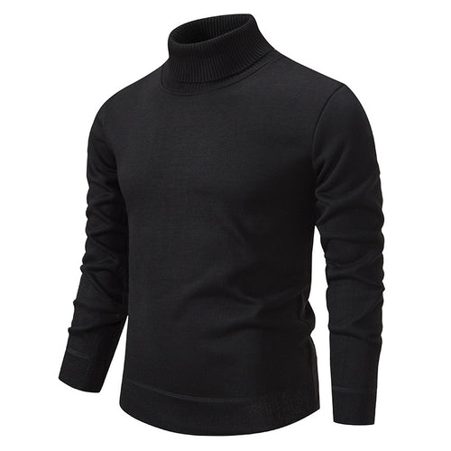 Men's soft knit turtleneck sweater with structured design Lune London
