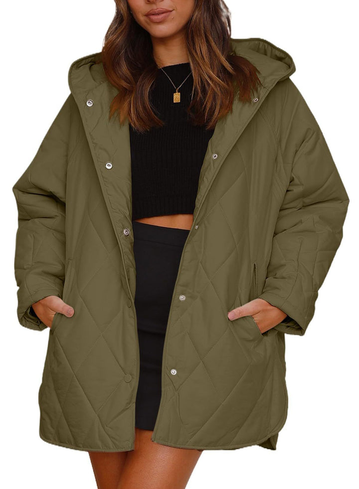 Veste d'hiver matelassée pour femmes avec capuche Chic und Stil