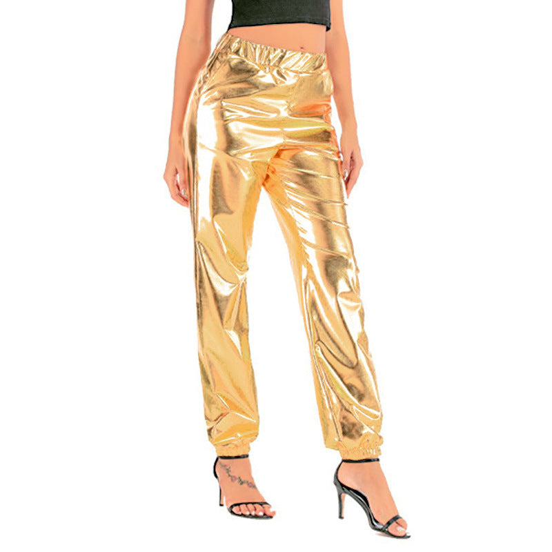 Women's Stylish and Shiny Leisure Pants Chic & Stil