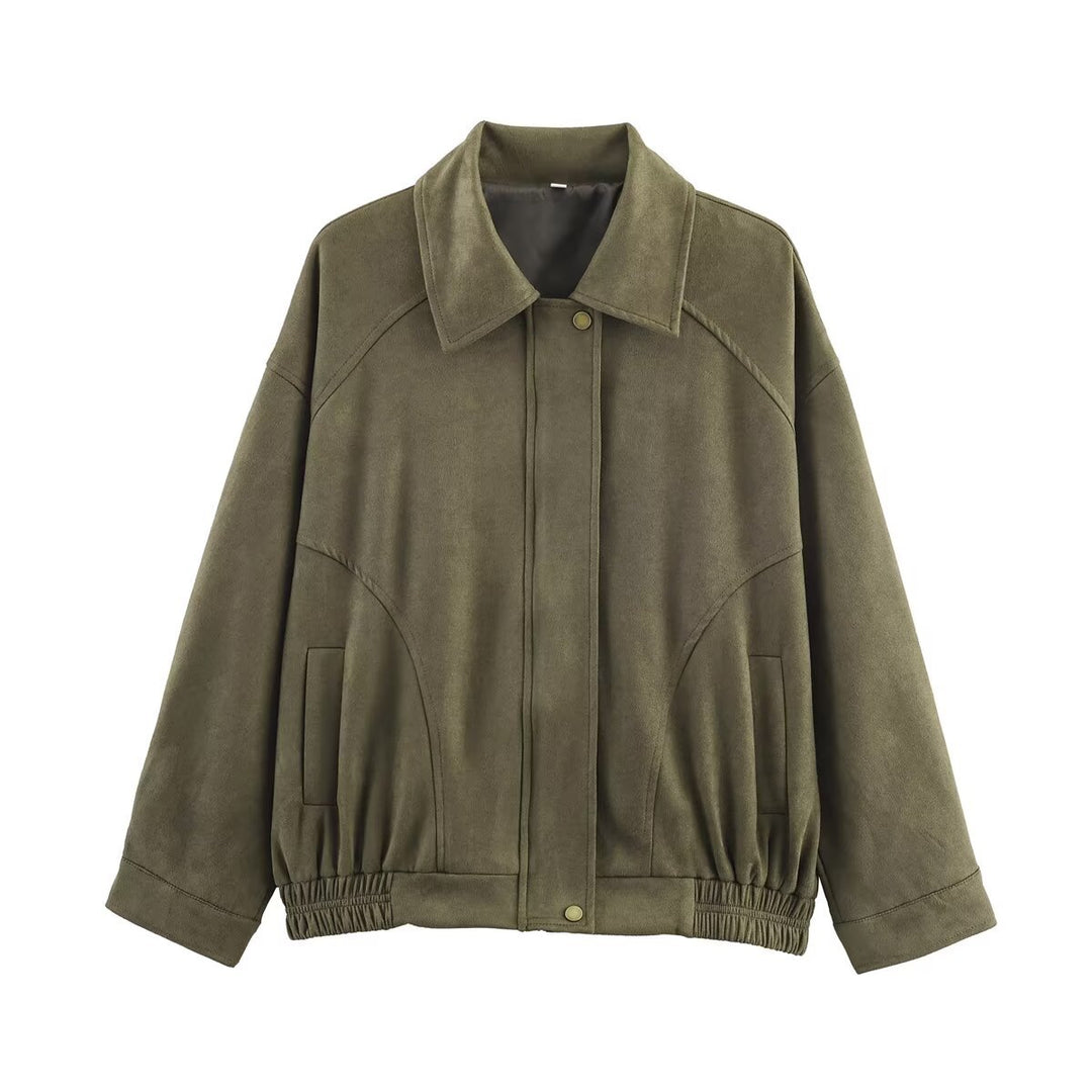 Ladies Oversized Jacket in high-quality faux leather Lune London