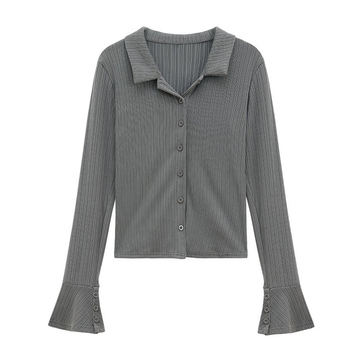 Women's long-sleeve shirt with fashionable flounce sleeves Chic & Stil