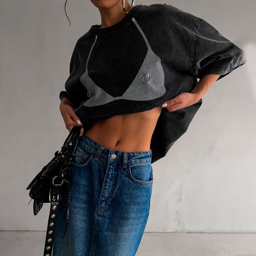 Women's t-shirt with unique bikini print Lune London
