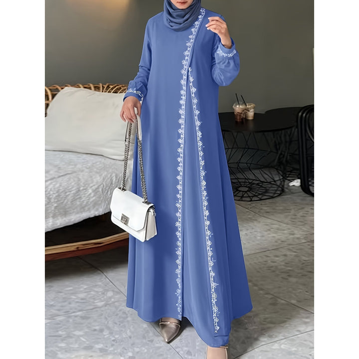 Elegant maxi dress for women with elaborate embroidery Lune London