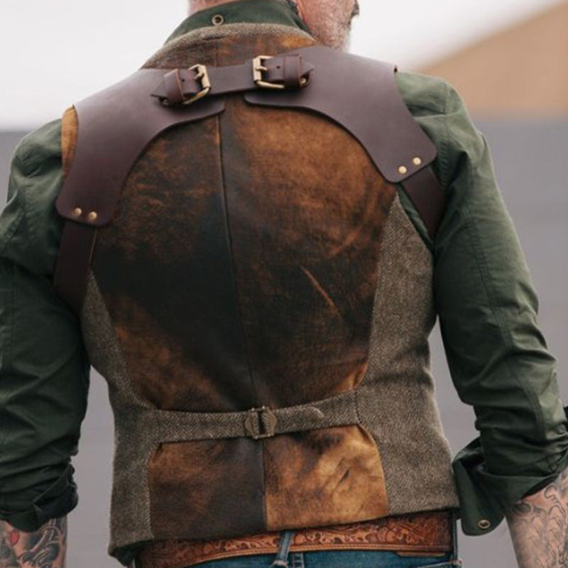 Stylish jacket for men with leather accents and practical pockets Lune London
