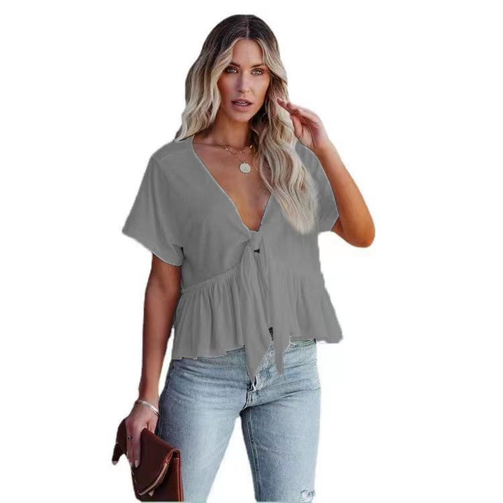 Shirt for women with a relaxed fit and gathering Lune London