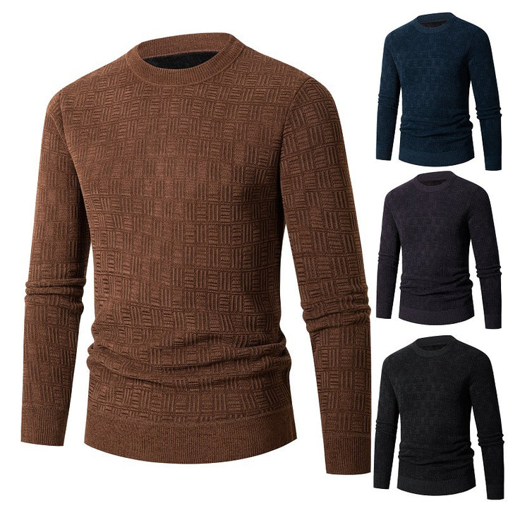 Trendy knit sweater for men with a unique structural design Lune London