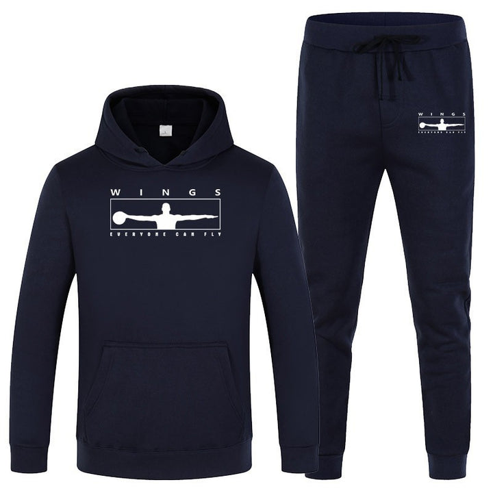 Women's jogging suit with modern logo and comfortable kangaroo pockets Chic & Stil