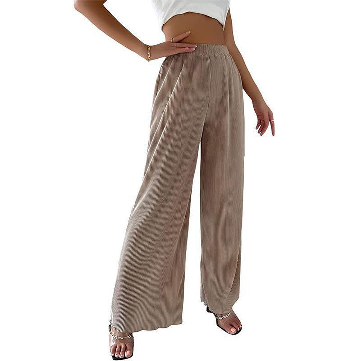 Lune London fluid pleated wide pants for women