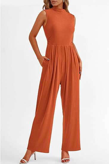 Elegant Woman Flowy Jumpsuit Lune London