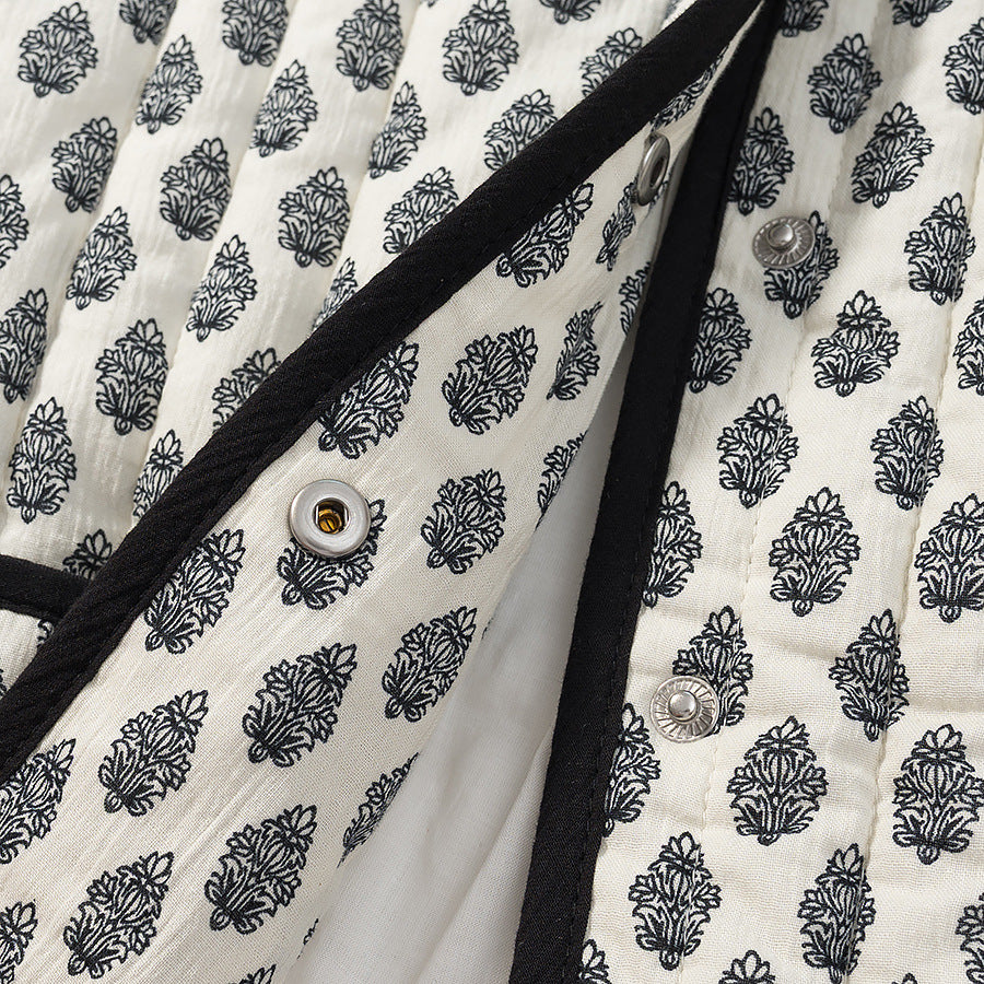 Veste matelassée pour femmes avec motif tendance et poches pratiques Chic & Stil