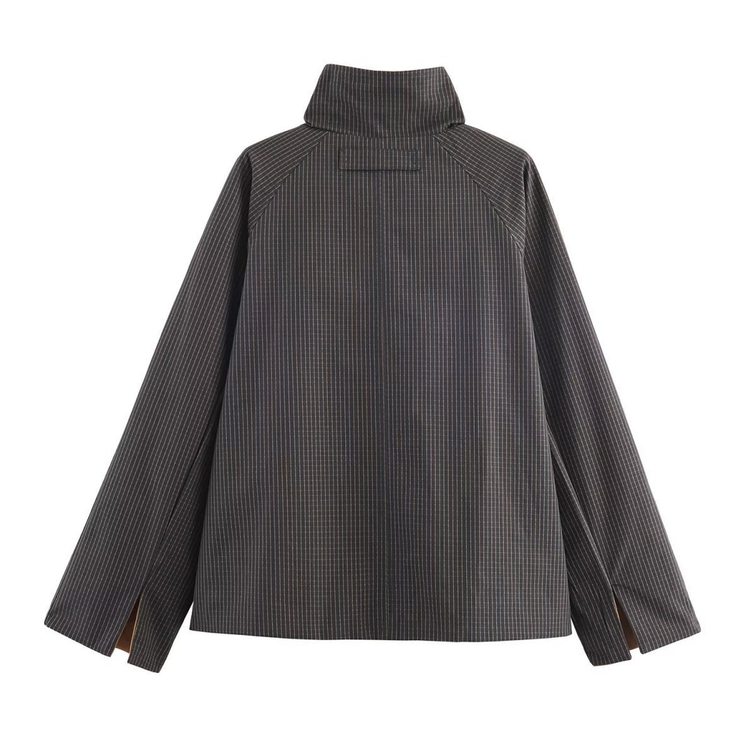 Ladies urban oversized jacket with high collar Lune London