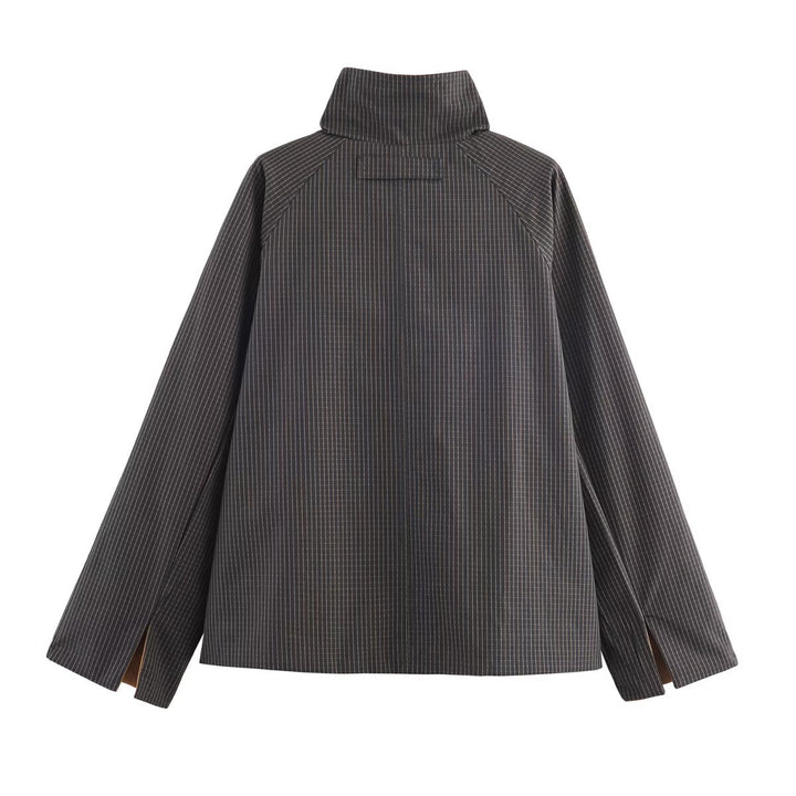 Ladies urban oversized jacket with high collar Lune London