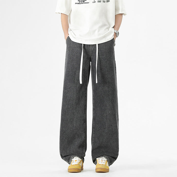 Casual loose pants for men with elastic waistband and pockets Lune London
