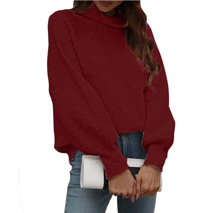Lune London women’s oversized sweater vest with trendy turtleneck