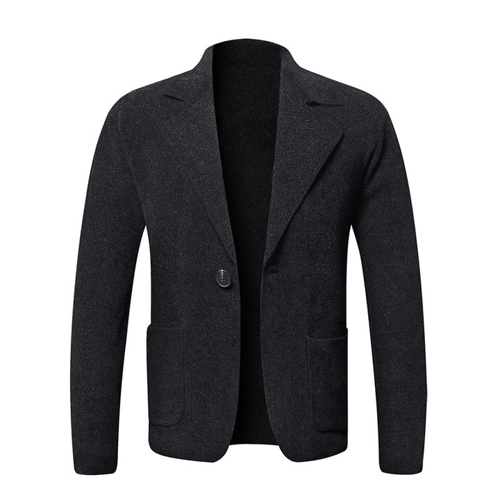 Elegant knit jacket for men with practical pockets Lune London