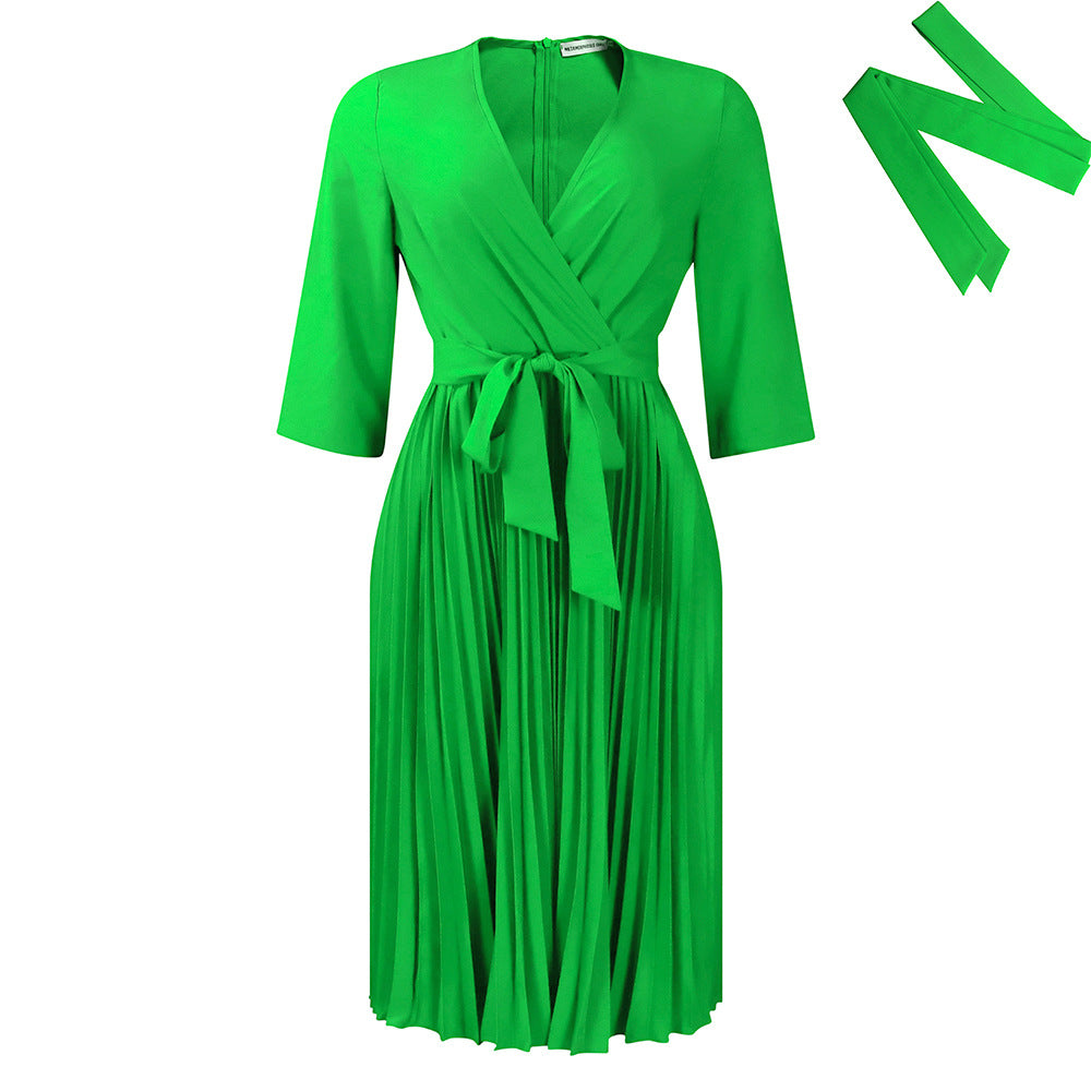 Wrap dress for women with elegant draping and fitted details Lune London