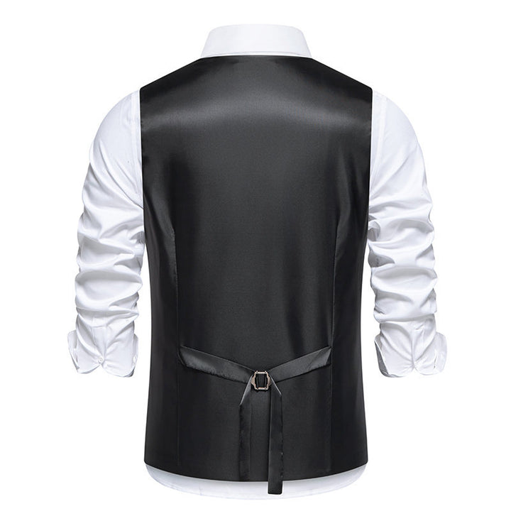 Men's vest with asymmetrical zip closure design and modern cut Lune London