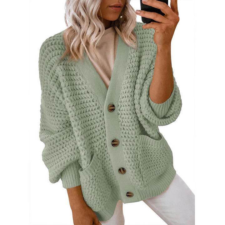 Cardigan femme avec texture épaisse et détails de boutons Chic & Stil