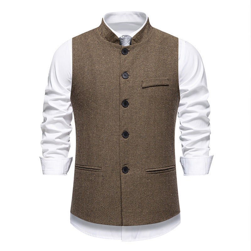 Veste élégante pour hommes au design en chevrons avec poches fonctionnelles Lune London