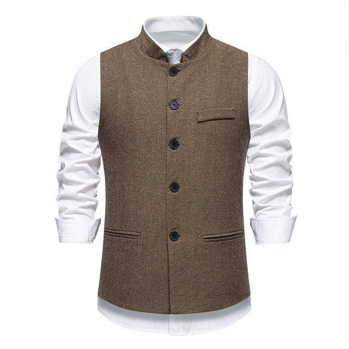 Veste élégante pour hommes au design en chevrons avec poches fonctionnelles Lune London