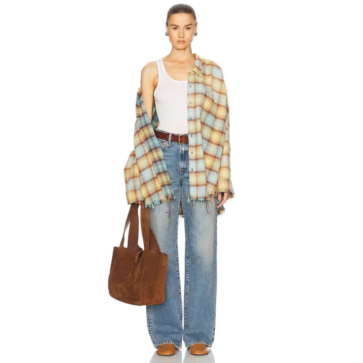 Women's denim jeans, loose fit, high waist and elegant wash Lune London