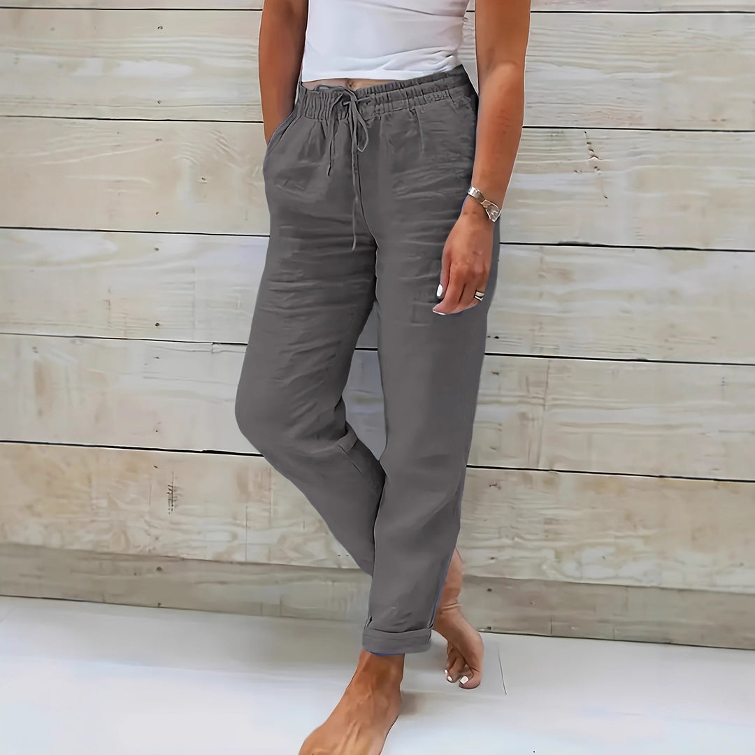 Pantalon en lin décontracté pour femmes Lune London