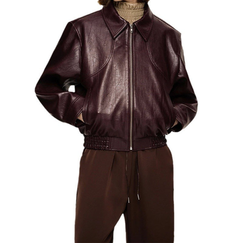 Veste en faux cuir élégante pour femmes avec taille élastique Chic & Stil