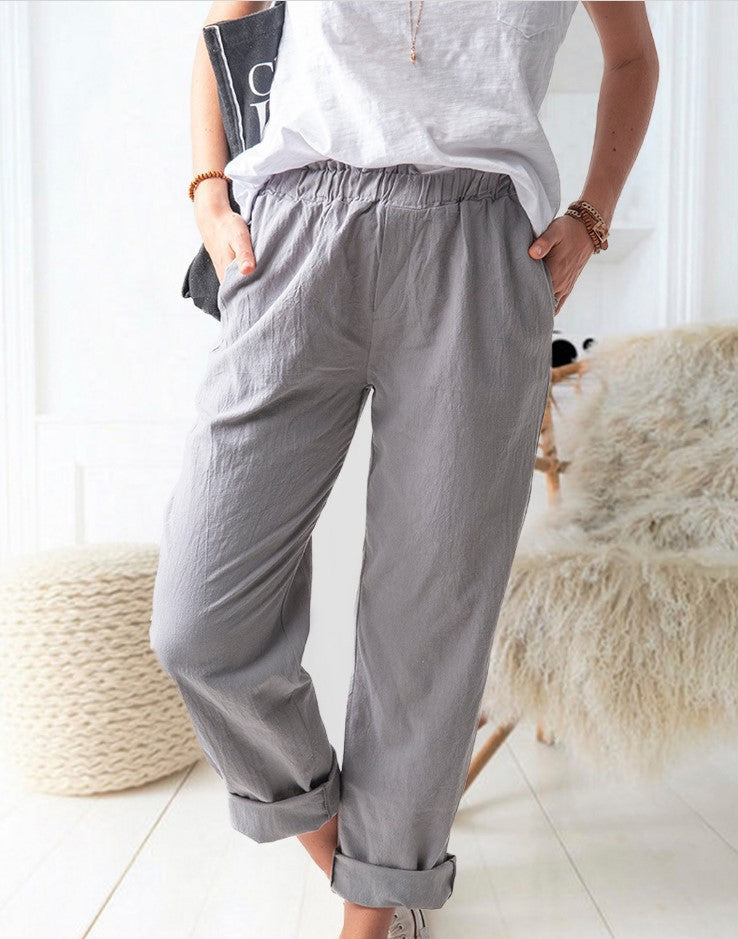 Loose linen pants for women Lune London