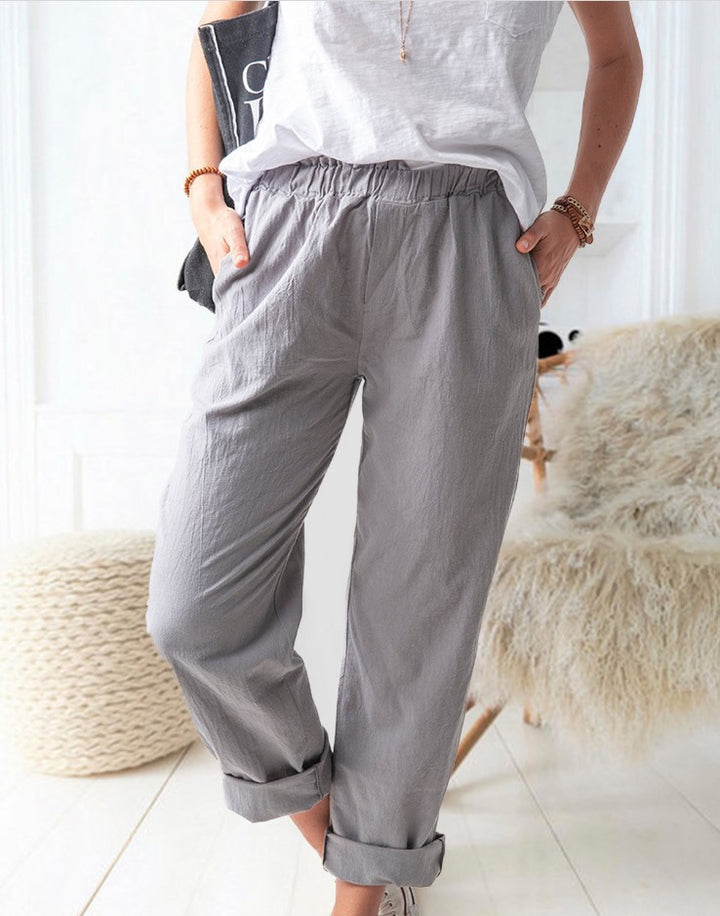 Loose linen pants for women Lune London