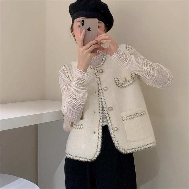Gilet pour femmes avec décoration en perles élégante Chic & Stil
