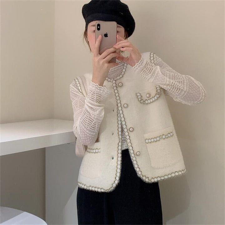 Gilet pour femmes avec décoration en perles élégante Chic & Stil