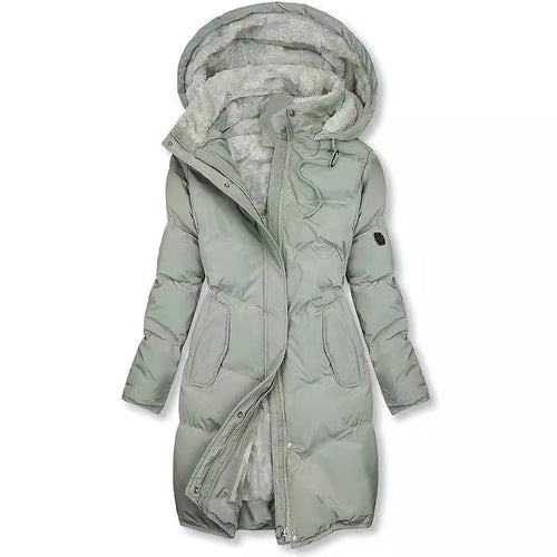Women's Insulated Winter Parka with Removable Hood and Soft Lining Lune London