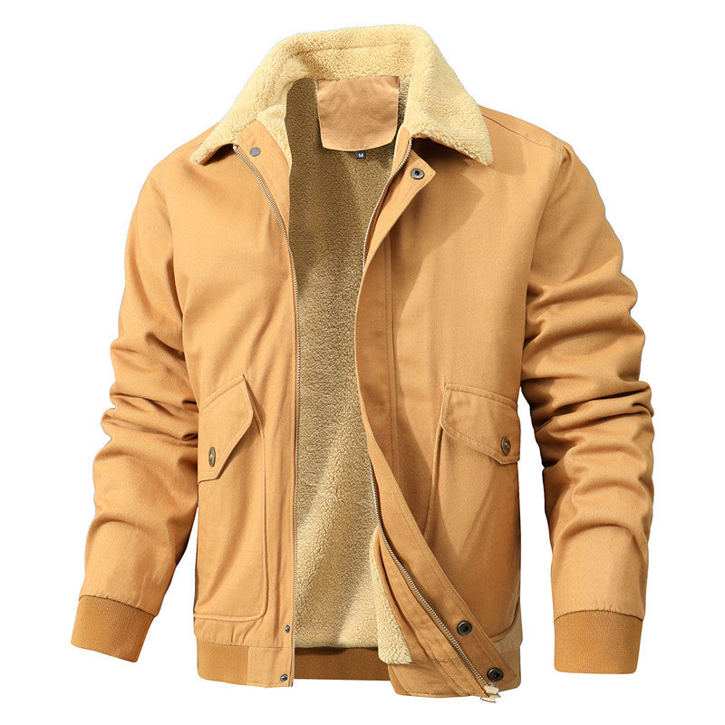 Comfortable work jacket for men with warm fleece lining Lune London