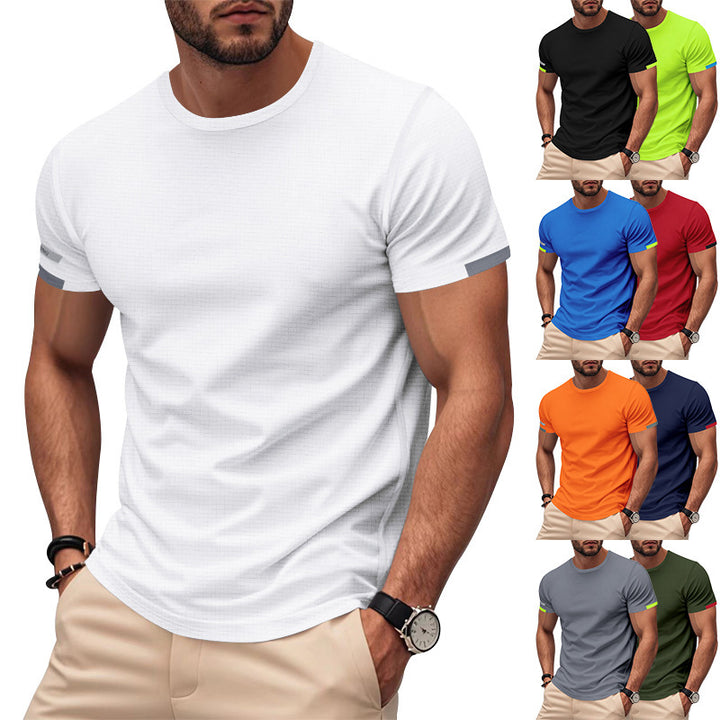 Men's sports T-shirt in breathable fabric with reflective details Lune London