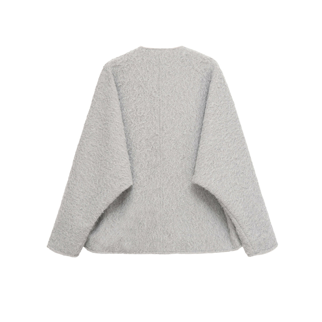 Ladies soft teddy jacket with adjustable drawstring Lune London