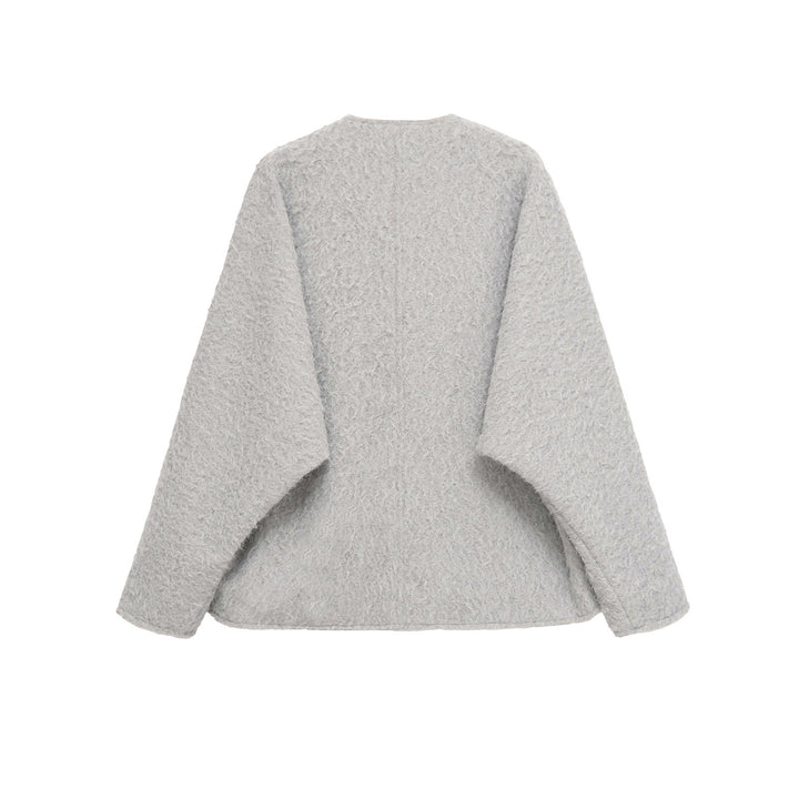 Ladies soft teddy jacket with adjustable drawstring Lune London