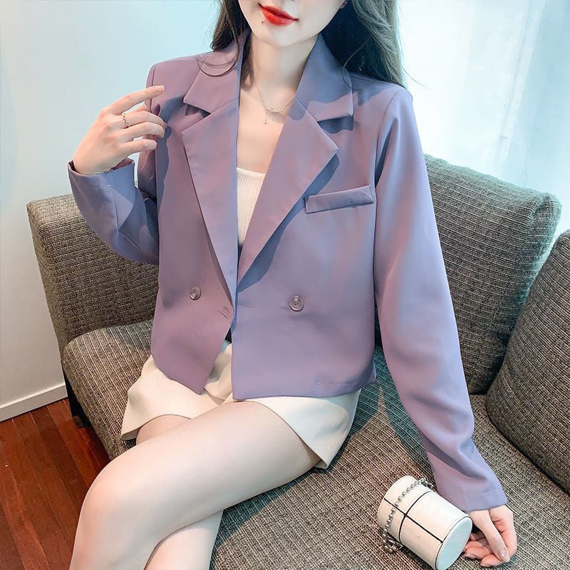 Veste courte élégante pour femmes avec patte de boutonnage double Chic & Stil
