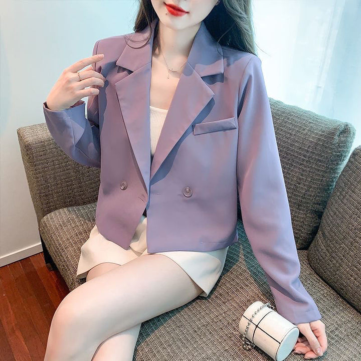 Veste courte élégante pour femmes avec patte de boutonnage double Chic & Stil